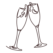 Champagne Cheers Line Drawing Design Ad Cheers Champagne Drawing Design Line In 2021 Line Drawing Drawings Designs To Draw