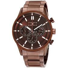 Joseph Abboud Mens Chocolate Dial Brown Chronograph Watch