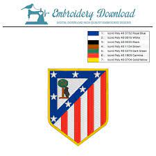 L'idée clé des changements a été la simplification et la synthèse des formes. Logo Atletico De Madrid Stickmuster Zum Download Shop