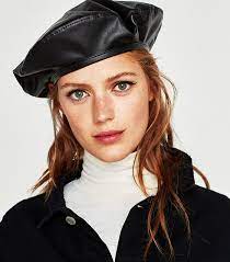 The Under 100 Zara Pieces Your Wardrobe Is Missing Via Whowhatwear Leather Beret Beret Hat Fashion