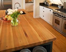wood countertops add warmth and natural