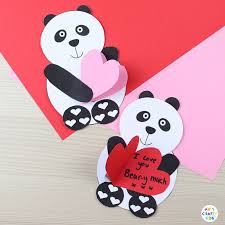 * developed by california credentialed teachers. Printable Panda Heart Card Arty Crafty Kids
