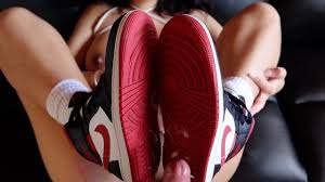 HUGE CUMSHOT ALL OVER MY JORDANS!!! ♡ ♡ ♡