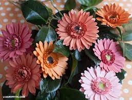 Diy Gerbera Daisy Paper Flower Paper Flowers Paper Daisy Paper Flowers Diy