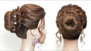It is a popular variety of the chignon bun. New Bun Updo Hairstyle For Girls Hair Tutorial Youtube Bun Hairstyles For Long Hair Bridal Hair Buns Wedding Bun Hairstyles