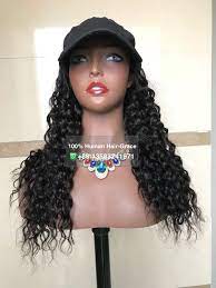 Baseball Cap Wig With Hair Extensions Human Hair Deep Curly Wig Hat For Women Deep Curly Wig Wigs Human Hair Extensions
