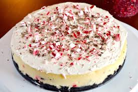 White Chocolate Peppermint Bark Cheesecake Our Lovely World