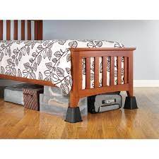 ( 0.0) out of 5 stars. Whitmor Black Plastic Bed Risers Set Of 4 6511 3349 Blk The Home Depot