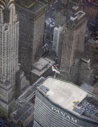 Helicopter Landing On The Top Of Pan Am Building New York Pan Am Metlife Building Building