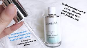 Review bộ dưỡng trắng da white dew laneige ♡ quin. Laneige White Dew Line Skincare For Oily Skin Kbeauty Singapore Beautywithcal