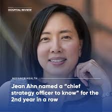 For the second year in a row, our Chief Strategy Officer, Jean Ahn, has  been named a "Health System Chief Strategy Officer to Know" by Becker's  Healthcare! 👏🏼 Jean has been a