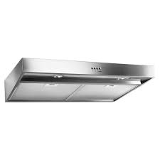 Whirlpool 30 In Under Cabinet Range Hood In Stainless Steel With Full Width Grease Filters Wvu37uc0fs The Home Depot Stainless Range Hood Range Hood Led Task Light