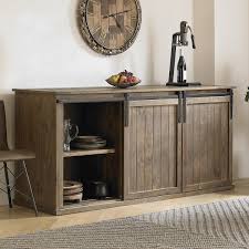 Check spelling or type a new query. Mesa Sliding Barn Door Credenza With Wine Refrigerator