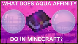 If you have an awesome enough pickaxe, maybe it isn't the most needed enchantment. What Does Aqua Affinity Do In Minecraft Youtube