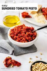 Sun Dried Tomato Pesto Pesto Rosso Recipe Food Processor Recipes Recipes Food