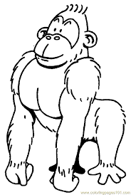 Free printable gorilla coloring pages. Gorilla06 Coloring Page For Kids Free Gorilla Printable Coloring Pages Online For Kids Coloringpages101 Com Coloring Pages For Kids