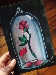 Rejoice in the spectacular finale, while relishing the. Beauty The Beast A5 Rose Print By Charlotte Timmons Disney Canvas Art Disney Canvas Paintings Disney Art Drawings