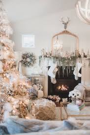 Naturally Elegant Coastal Christmas Decor Get The Look Hello Lovely White Christmas Decor Gold Christmas Decorations Christmas Home