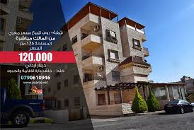 شقة مع روف للبيع بسعر مغري جدا من المالك مباشرة المساحة 175م السعر 120 000 دينار للتواصل 0790610946 الموقع Building Street View Multi Story Building