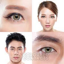 (b) line scans of gold in the contact area (white line). Toricolors Golden Amber Toric Colored Contact Lenses For Astigmatism