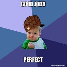Want a special gift for yourself or a great job gift? Good Job Perfect Scumbag Success Kid Make A Meme