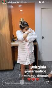 Maybe you would like to learn more about one of these? Ze Felipe Mostra Sua Recem Nascida Com Virginia Fonseca Tao Linda