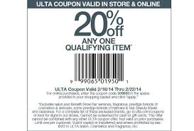Ulta Beauty 20 Of Item Printable Coupon Ulta Coupon Ulta Jcpenney Coupons