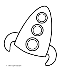 These rocket ship coloring pages here were made by us. Https Coloring 4kids Com Simple Rocket Coloring Pages For Kids Printable Free