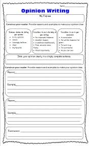 Graphic Organizers For Opinion Writing Scholastic