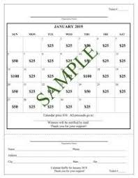 School Fundraiser Cash Calendar Raffle In 2020 School Fundraisers School Calendar Fundraising Calendar