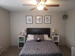 Another way to test the idea of placing your bed in the corner of a room is to measure the bed, then place masking or painters tape on the floor in the shape/footprint of the bed. What Should I Put In The Corners Of My Bedroom They Seem Empty And Awkward Also Something On The Left And Right Walls Might Make It Look Better Advice Malelivingspace
