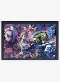 Nintendo Legend of Zelda Skyward SwordLink Zelda Ghirahim Fi Framed Wood  Wall Art | Hot Topic