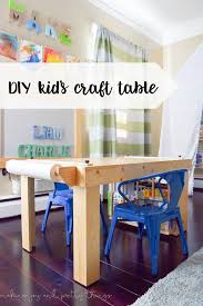 Diy Kid S Craft Table Kids Craft Tables Craft Table Diy Kids Art Table