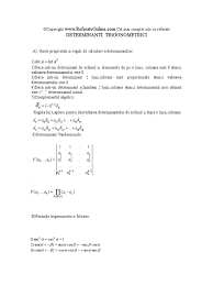 {\sin(2\alpha)=2 \cdot \cos \alpha \cdot \sin \alpha}. Determinanti Trigonometrici