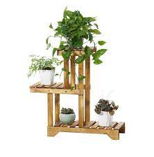 Sold and shipped by sunnydaze décor. Sharpex Wooden Plant Stand Indoor Flower Pot Stand Flower Pot Ladder Folding A Frame Display Shelf Free Standing Patio Rustic Wood Stand With Shelves 3 Tier Stand Brown Buy Online In Belize At