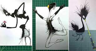 Rorschach inkblot office art science art graphic organizers ink art beautiful artwork art drawings character inspiration design inspiration. Awesome Ink Blot Monsters By Stefan Bucher