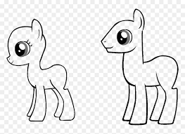 Little ponies on the very original coloring sheets. Download My Little Pony Cutie Mark Crusaders Coloring Blank Pony Coloring Pages Hd Png Download Vhv