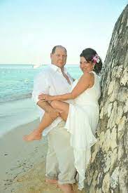 Beach Wedding Vow Renewal 25th Anniversary Destination Wedding Jamaica Beach Wedding Wedding Vows Renewal Vow Renewal Dress