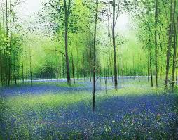 springtime blues acrylic on canvas landscape paintings landscape art landscape paintings acrylic