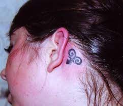 Taurus Astrological Ear Tattoo Behind Ear Tattoo Time Tattoos Tattoos