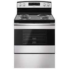Check spelling or type a new query. Amana 30 4 8 Cu Ft Freestanding Electric Coil Top Range Yacr4303mfs Black On Stainless Best Buy Canada