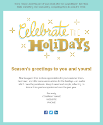 10 Holiday Email Templates For Small Businesses Nonprofits Email Templates Holiday Greetings Happy Holidays Greetings