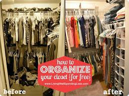Separate your short sleeve blouses from the long sleeve and your long sleeve blouses from your sweaters. Organize Closet 31 Days Of Living Well Spending Zero Organize Your Closet D How To Organize Your Closet Best Way To Organize Closet Organization Bedroom