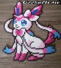 Nymphali Realise En Perler Beads Levolution De Type Fee De Evoli Dimension 10 De Large X 13 Perler Bead Pokemon Patterns Pokemon Pattern Perler Bead Art