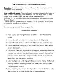 We did not find results for: Excel Vocabulary Crossword Project By Wonderful Teaching Tpt