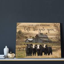 Product title horse tapestry, country themed graphic of animal hea. Buy Farmhouse Wall Art Barn Cow Canvas Print Rustic Country Themed Painting Giclee Matte Prints Home Decor For Kitchen Ready To Hang Bedroom Living Room Bathroom 16x20 Inch Online In Uk B08y5c7cr6