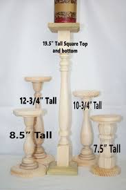 I love easy diy projects that make a huge impact! Extra Tall Unfinished Wood Pillar Candlestick Holders Tall Diy Candle Sticks Diy Candle Stick Holder Floor Candle Holders