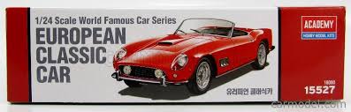Known as the swb or the passo corto, the 250 gt berlinetta with 2400mm short wheelbase was unveiled at the paris motor show in 1959. Academy Ac15527 Kit Scale 1 24 Ferrari 250 Gt Swb California Spider 1961