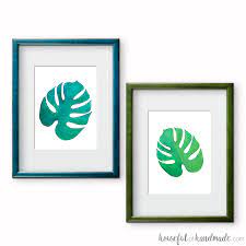 This print would look amazing with my free blue agate wall print or palm leaf art prints. Printable Tropical Leaf Prints Crafting My Home