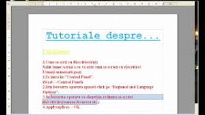 Daca avem un text foarte mic, sau doar cateva corecturi de facut, cea mai simpla metoda de a introduce diacriticele este direct din meniul microsoft office word. Cum Sa Scrii Cu Diacritice Youtube